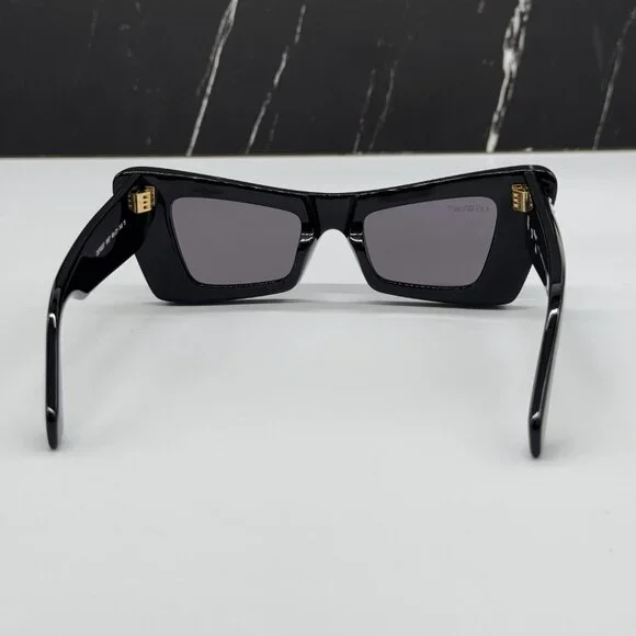 NEW OFF-WHITE SUNGLASSES, BLACK CAT EYE WOMEN EYEWEAR OFF-WHITE ACCRA 007 BLACK